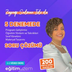 Zeynep Salman İçli İle 5 DENEMEDE PG - ÖYT - Sınıf Yönetimi - Materyal Tasarımı Soru Çözümü Canlı Ders