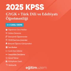 2025 KPSS ÖABT GYGK +  Türk Dili ve Edebiyatı Öğretmenliği Canlı Ders