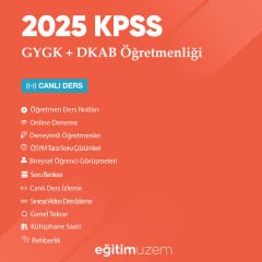 2025 KPSS ÖABT GYGK +  Din Kültürü ve Ahlak Bilgisi Öğretmenliği Canlı Ders