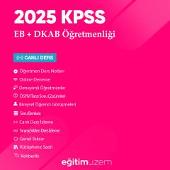 2025 KPSS ÖABT EB + Din Kültürü ve Ahlak Bilgisi Öğretmenliği Canlı Ders