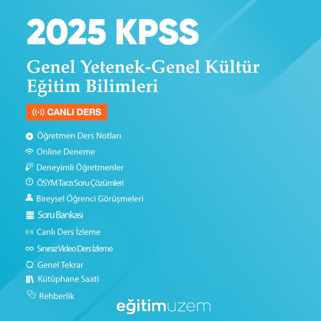 2025 KPSS GYGK + EB Canlı Ders