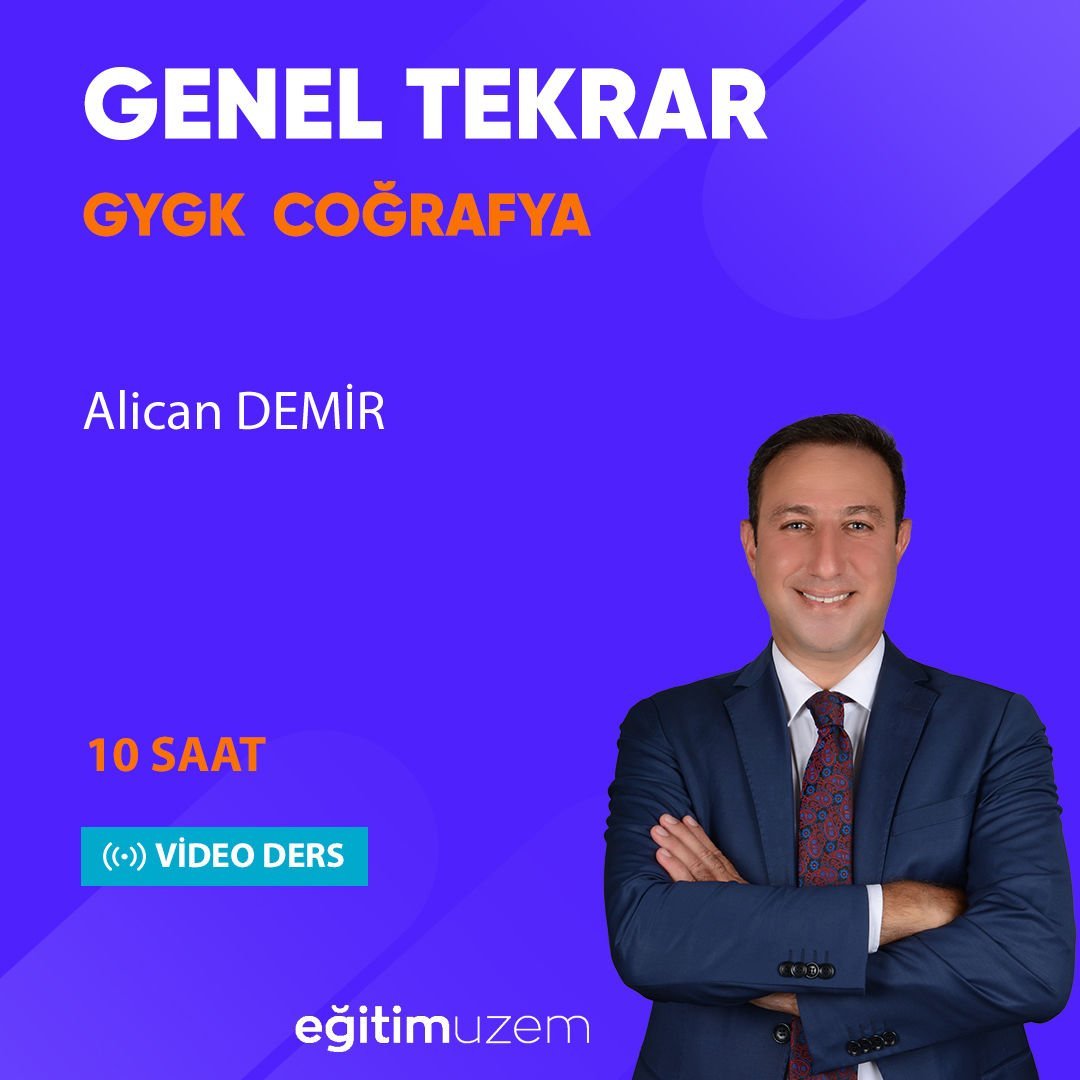 2024 Coğrafya Genel Tekrar Video Ders