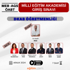 2025 MEB -  AGS + DKAB ÖĞRETMENLİĞİ  - VİDEO DERS