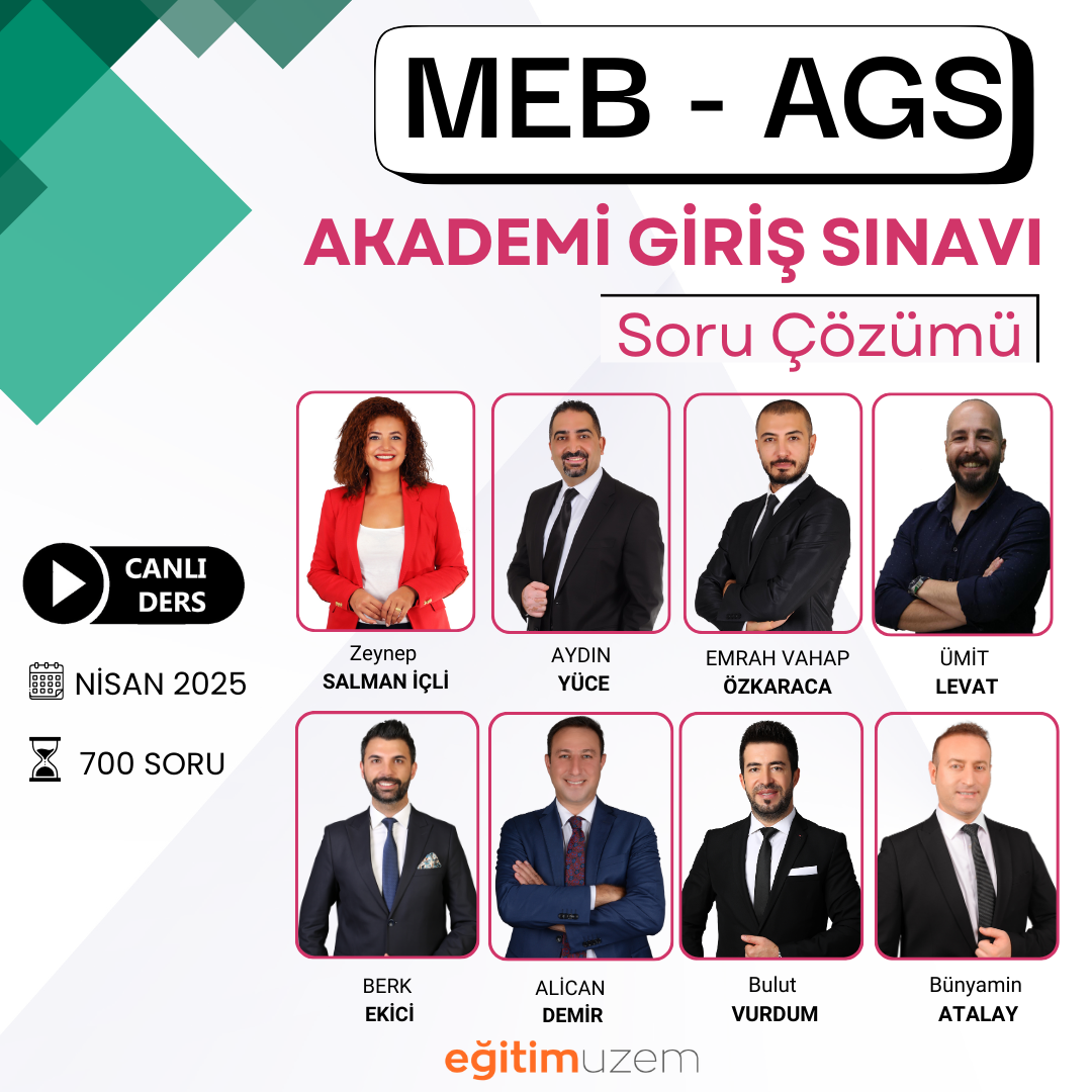 2025 MEB  AGS - SORU ÇÖZÜMÜ   - CANLI