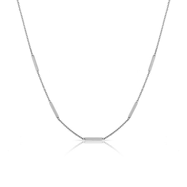 14K FIVE BAR NECKLACE