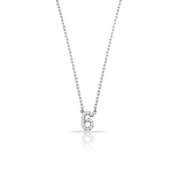 14K LUCKY NUMBER DIAMOND NECKLACE