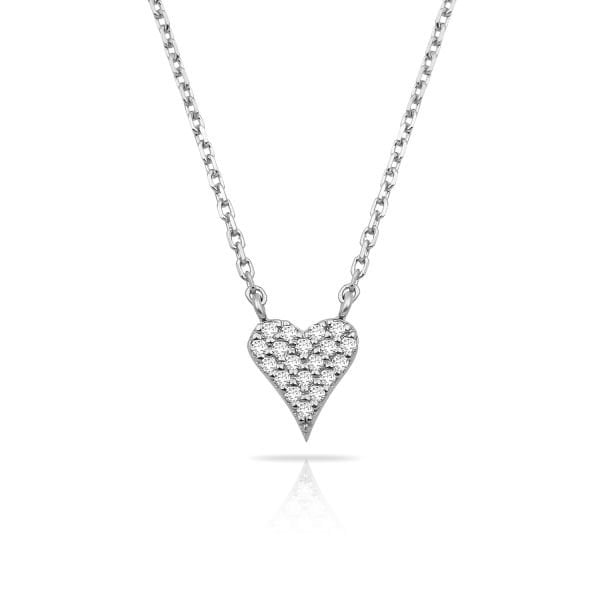 14K HEART DIAMOND NECKLACE