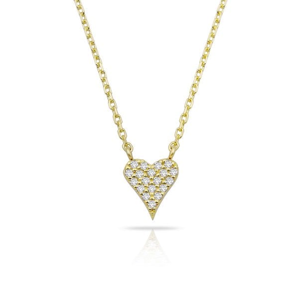 14K HEART DIAMOND NECKLACE