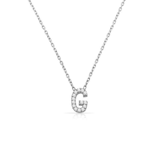 14K INITIAL DIAMOND NECKLACE