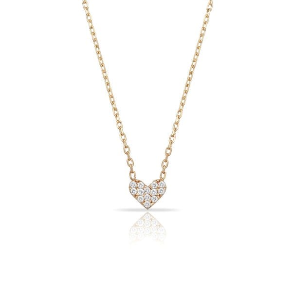 14K MINI HEART DIAMOND NECKLACE