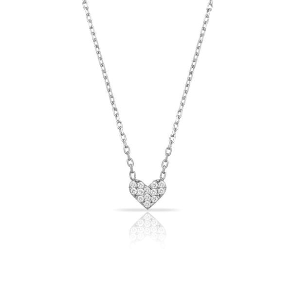 14K MINI HEART DIAMOND NECKLACE