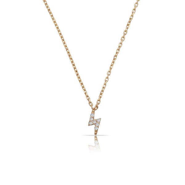 14K MINI LIGHT DIAMOND NECKLACE