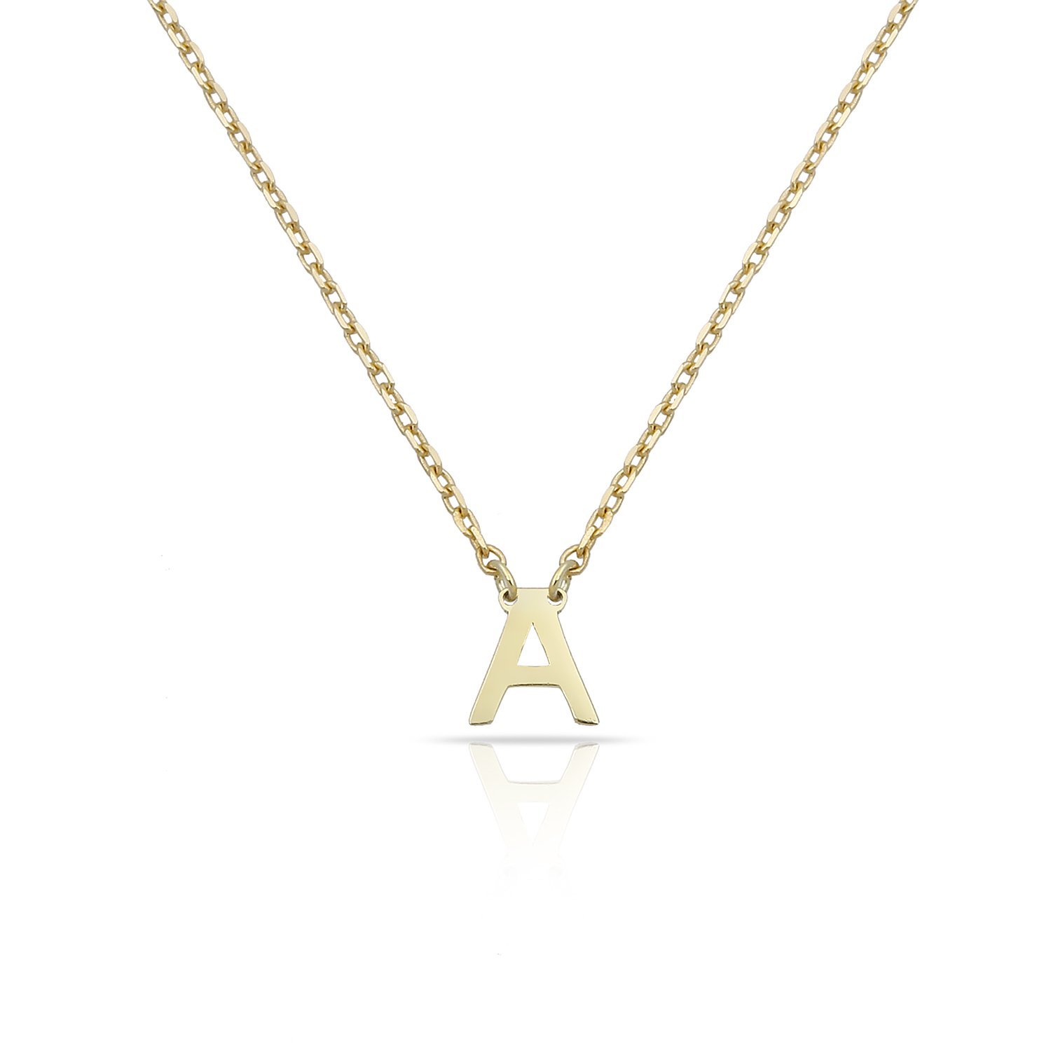 14K INITIAL NECKLACE