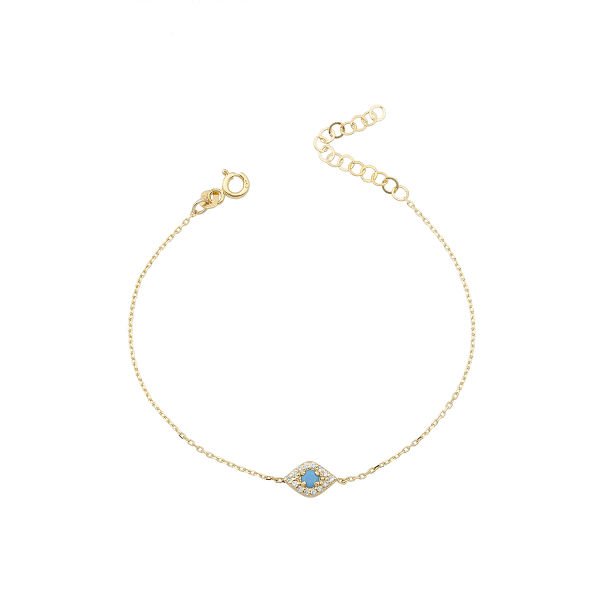 14K EVIL EYE BRACELET