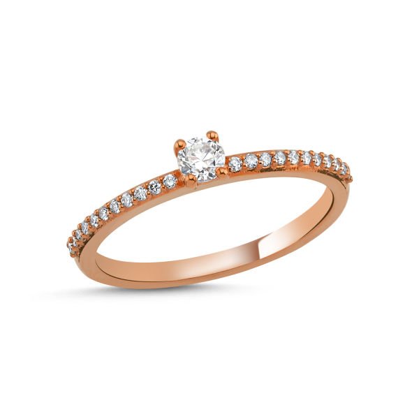 14K DIAMOND BAND RING