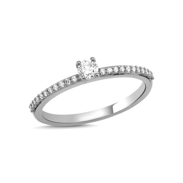 14K DIAMOND BAND RING