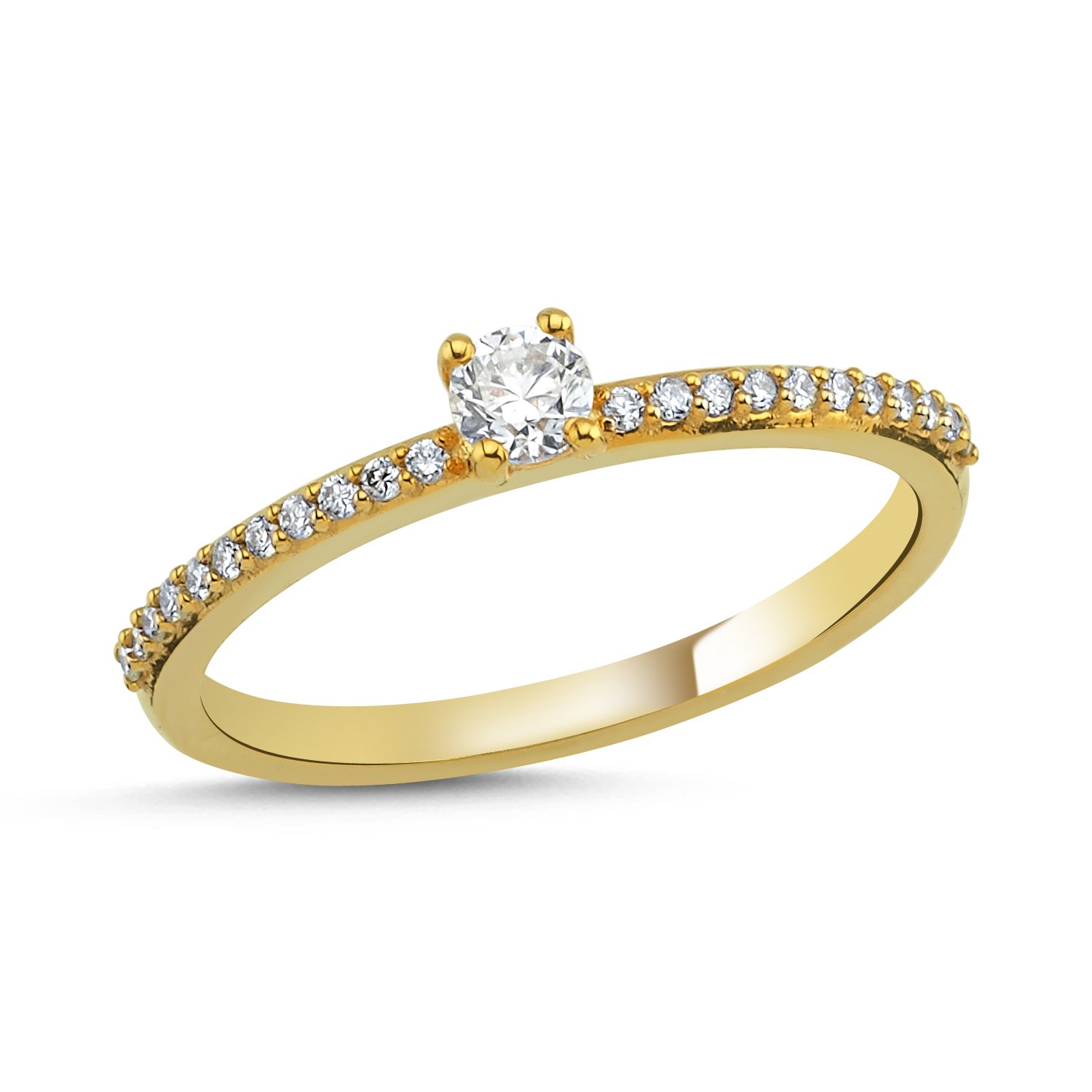 14K DIAMOND BAND RING