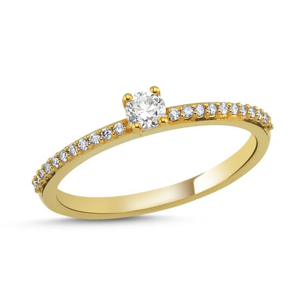14K DIAMOND BAND RING