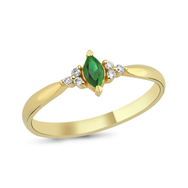 14K MARQUISE DIAMOND RING