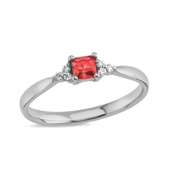 14K RUBY DIAMOND RING