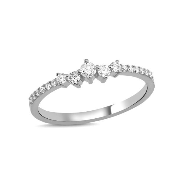 14K DIAMOND BAND RING