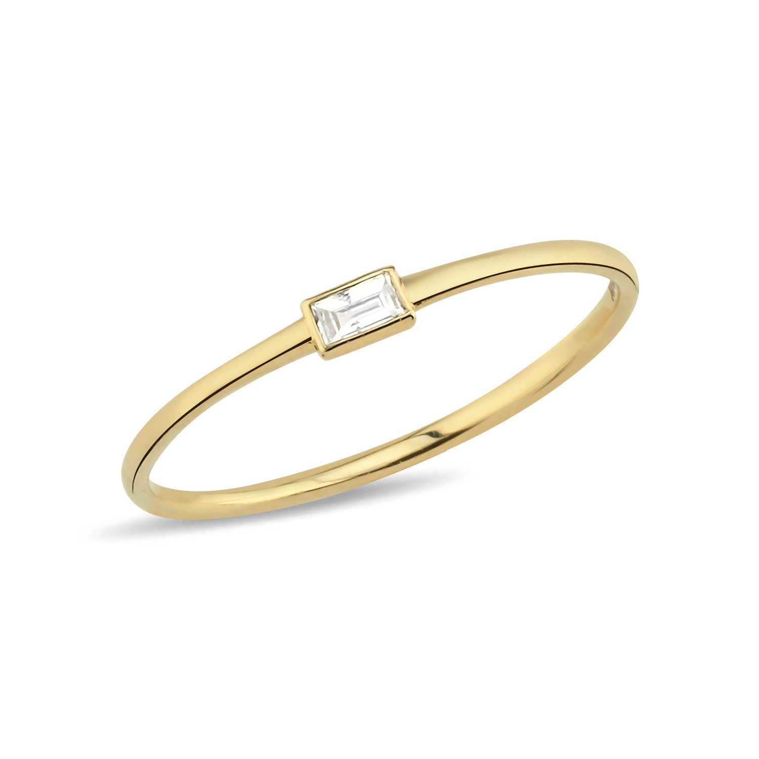 14K BAGUETTE DIAMOND RING