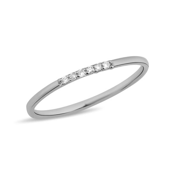 14K DIAMOND BAND RING