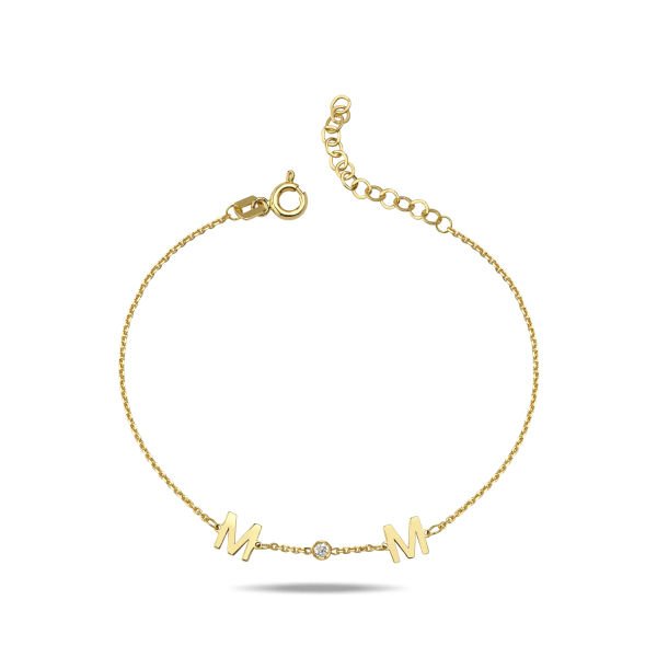 14K MOM DIAMOND BRACELET