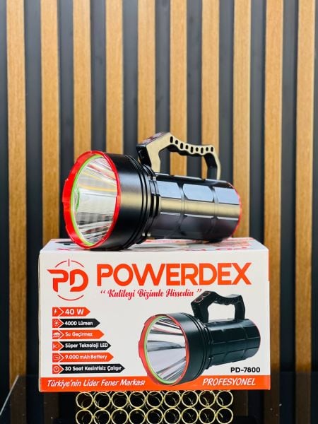 Powerdex PD-7800 40W Şarjlı El Feneri