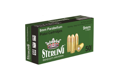 9X19 MM (Para) TURAÇ-STERLING (FMJ-124 GRN) TABANCA FİŞEĞİ