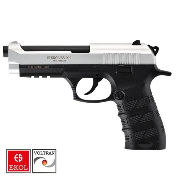 Ekol ES P92 Havalı Tabanca 4.5 mm - Mat Krom
