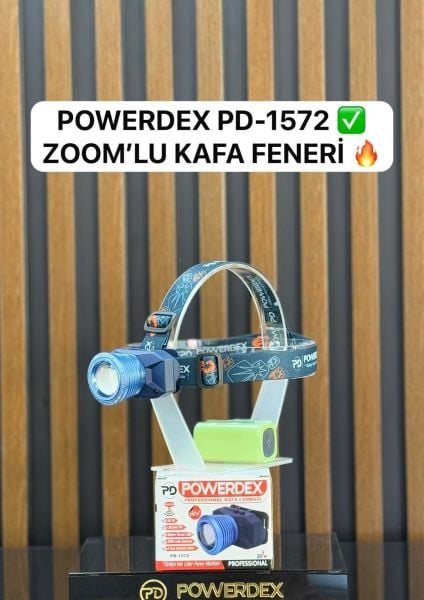 Powerdex PD-1572 20W Profesyonel Zoomlu Kafa Feneri