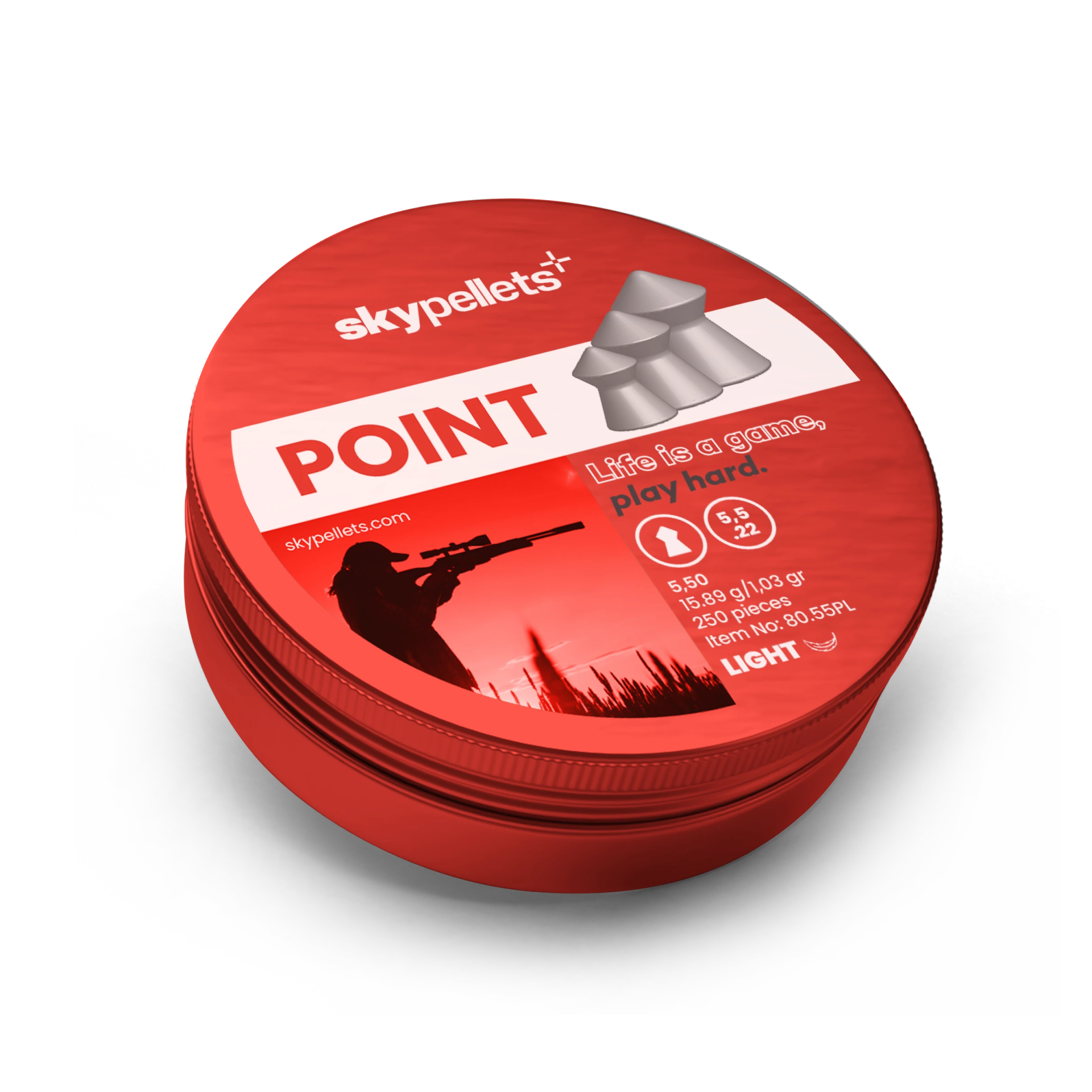 Sky Pellets 5,5 mm Point Light Saçma 250 Adet - 15,89 Grain