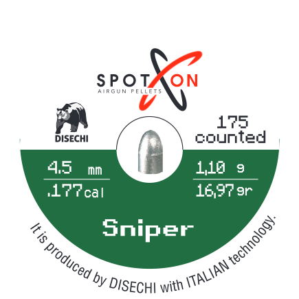 Spoton Sniper 4,5 mm Havalı Tüfek Saçması (16,97 Grain - 150 Adet)