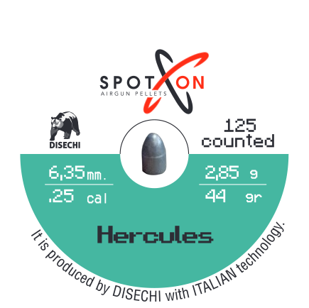 Spoton Hercules 6,35 mm Havalı Tüfek Saçması (44 Grain - 125 Adet)