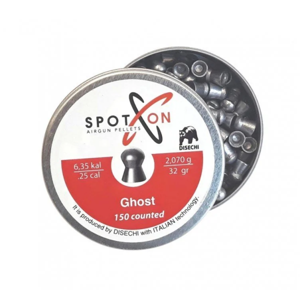 Spoton Ghost 6,35 mm Havalı Tüfek Saçması (32 Grain - 150 Adet)