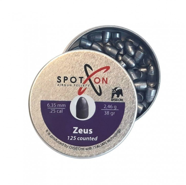 Spoton Zeus 6,35 mm Havalı Tüfek Saçması (39 Grain - 125 Adet)