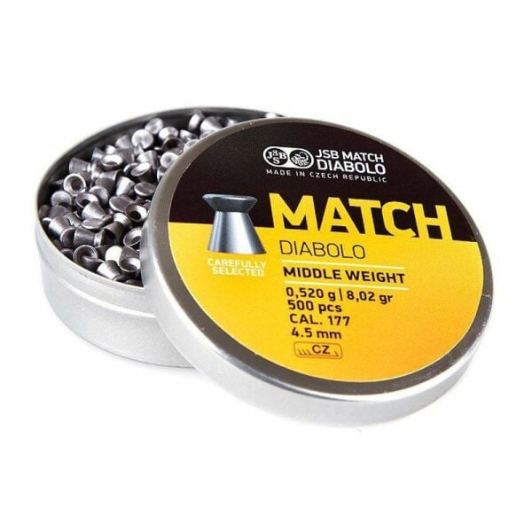 JSB Match Diabolo Middle Weight 4.5mm Havalı Saçma 500 Adet