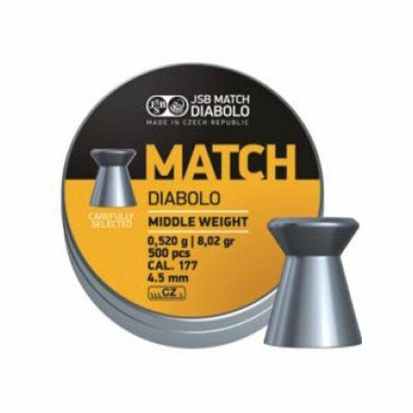JSB Match Diabolo Middle Weight 4.5mm Havalı Saçma 500 Adet