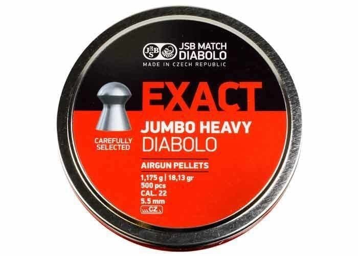 JSB Diabolo Exact Jumbo Heavy 5.52 mm Havalı Saçma 500 Adet