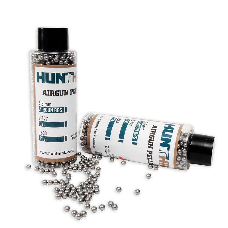 Hunthink 4,5 mm Çelik Bilye BBs Saçma 1500 Adet