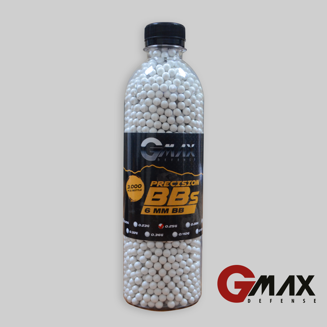 GMax Defense 0,25 Gram 6 mm Airsoft BB 3000 Adet