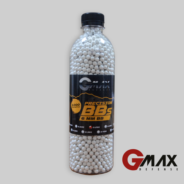 GMax Defense 0,25 Gram 6 mm Airsoft BB 3000 Adet