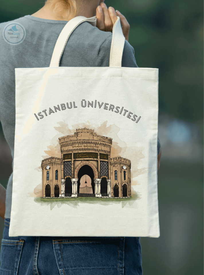 Özel Tasarım Baskı , İstanbul Üniversitesi Çantası