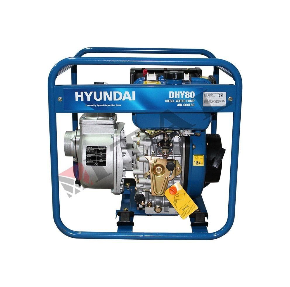 Hyundai DHY80E Marşlı Dizel 3’Lük Su Motoru