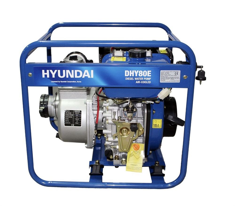 Hyundai DHY80E Marşlı Dizel Yüksek Basınçlı 3’Lük Su Motoru