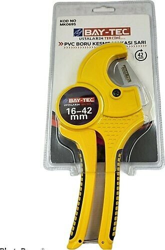 Bay-Tec Pvc Boru Kesme Makası 42 Mm Sarı Mk0695