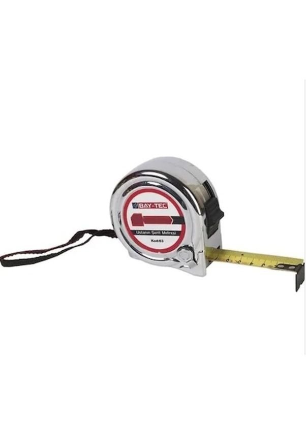Bay-Tec Krom Şerit Metre 5x25mm 5 Mt Mk4147