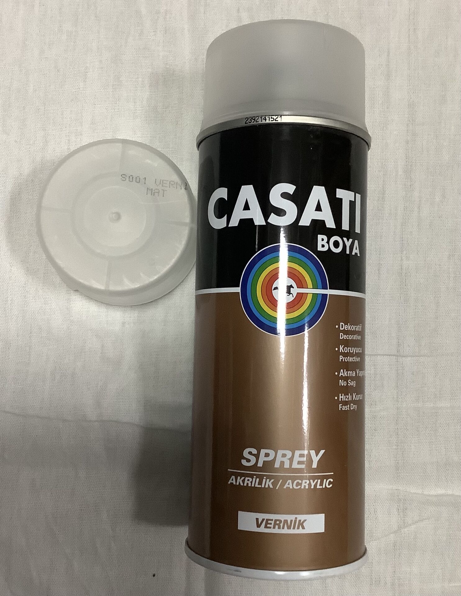 Casati 400ml Akrilik Mat Sprey Vernik