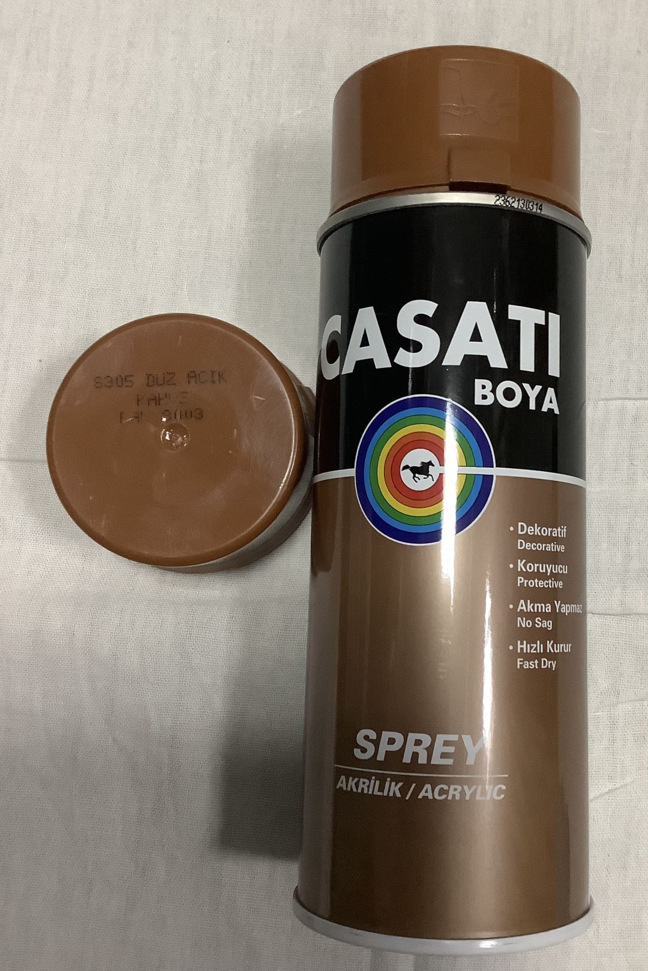 Casati 400ml Düz Açık Kahve Sprey Boya